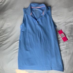 Lilly Pulitzer Baby Blue Polo Tank Top
